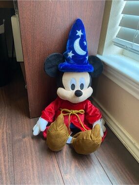 Disney World MICKEY MOUSE Fantasia Sorcerer Plush Toy